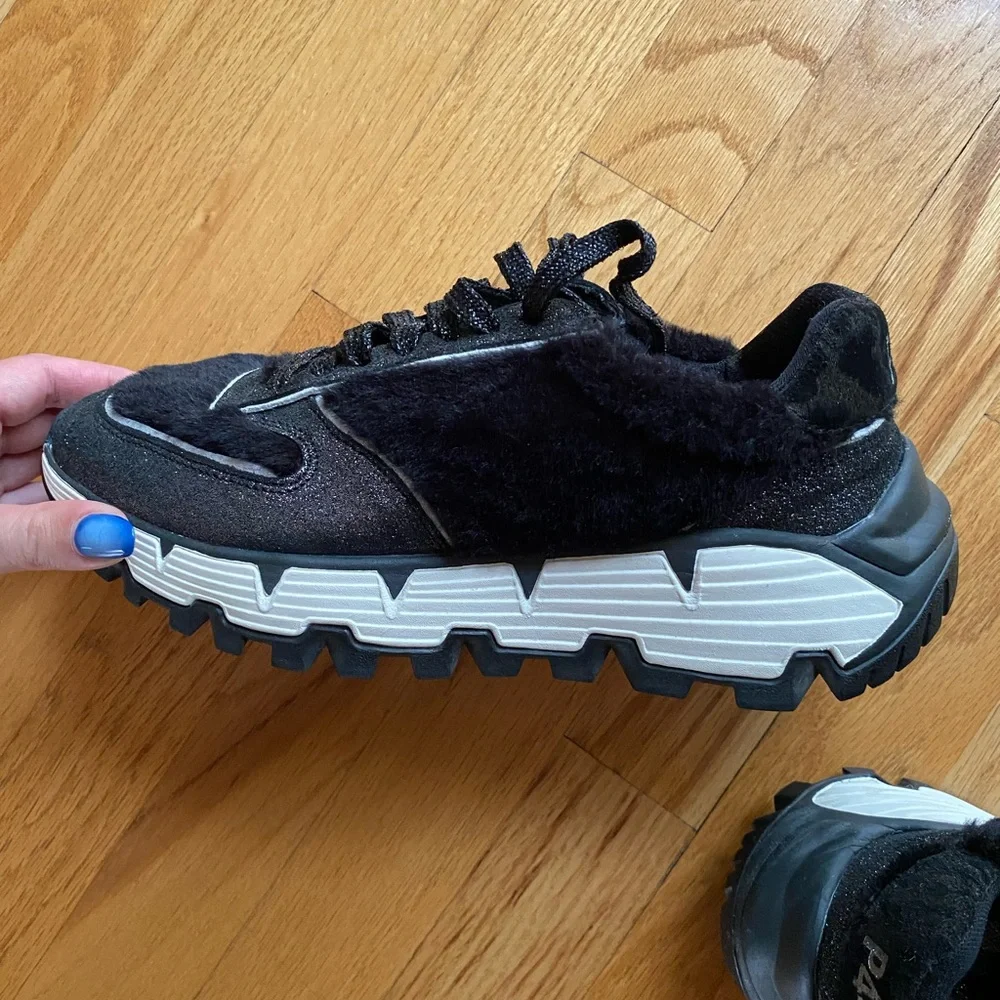 P448 Womens Euro 38 Jackson Low-Top Lace Up Vibram Sole Sneakers Made In Italy - Picture 4 of 6